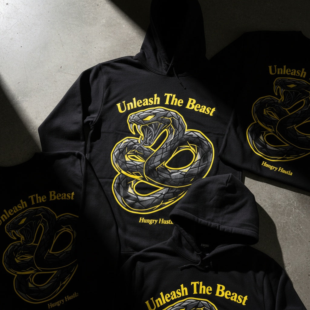 Snake Skin Beast hoodie Hustla